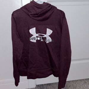 High neck Maroon Under Armour sweatshirt - Size Large, Excellent Condition